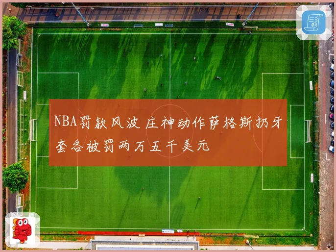 NBA罚款风波 庄神动作萨格斯扔牙套各被罚两万五千美元